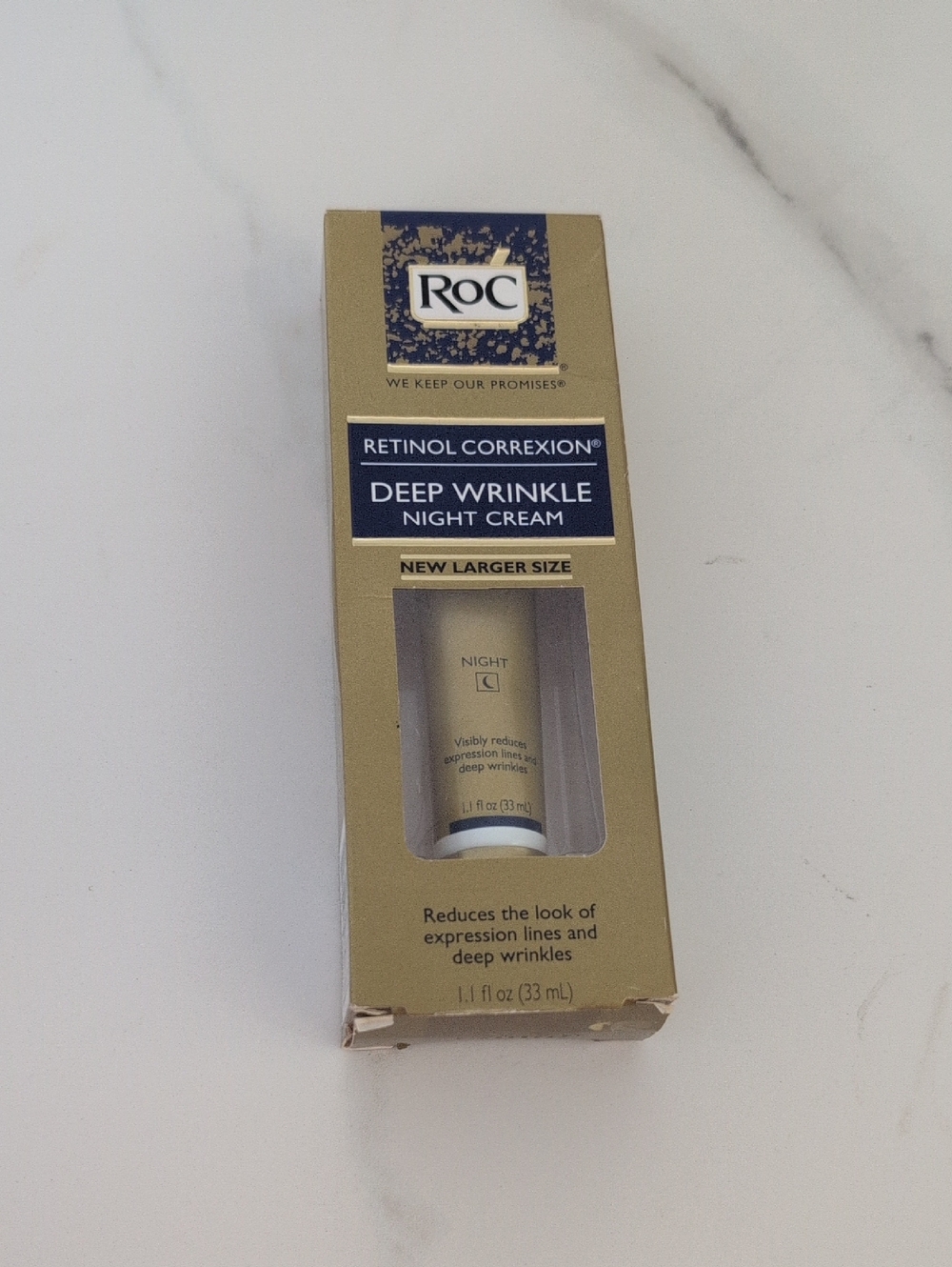 RoC Retinol Correxion Deep Wrinkle Night Cream  1.1 Fl Oz/ 33 ml